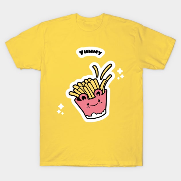 Yummy Fries T-Shirt by Blonde in B